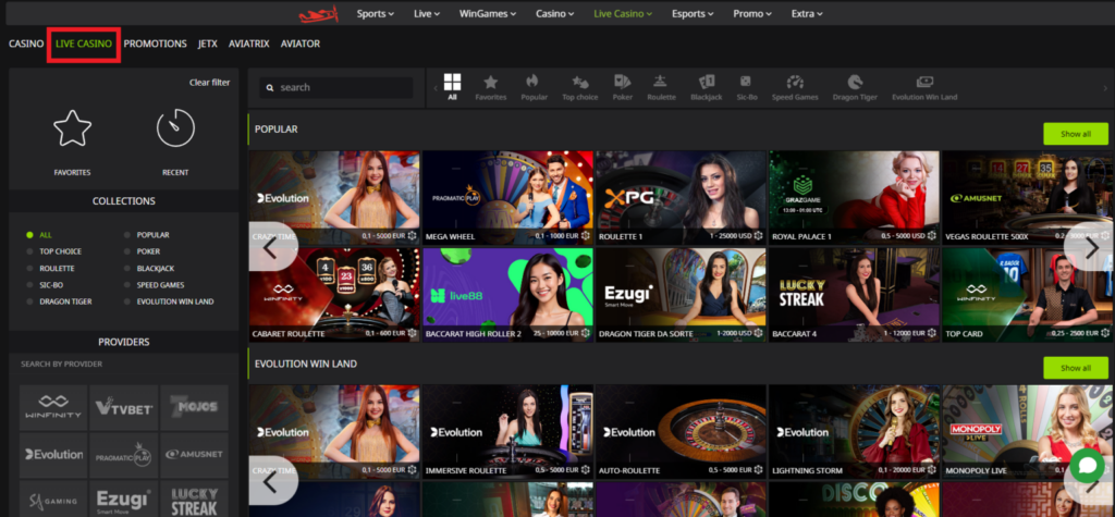 WinWin Sportsbook Options