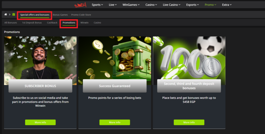 Additional Bonuses at WinWin