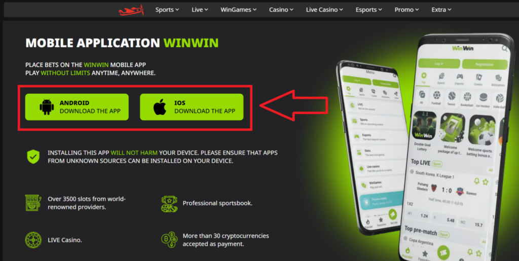 Install WinWin Apk in Several Seconds